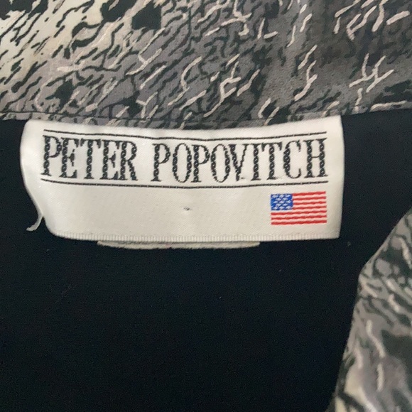 57. Vintage Peter Popovitch Top Sleeveless Blouse Collar Retro 1980’s 1990’s - Picture 6 of 9